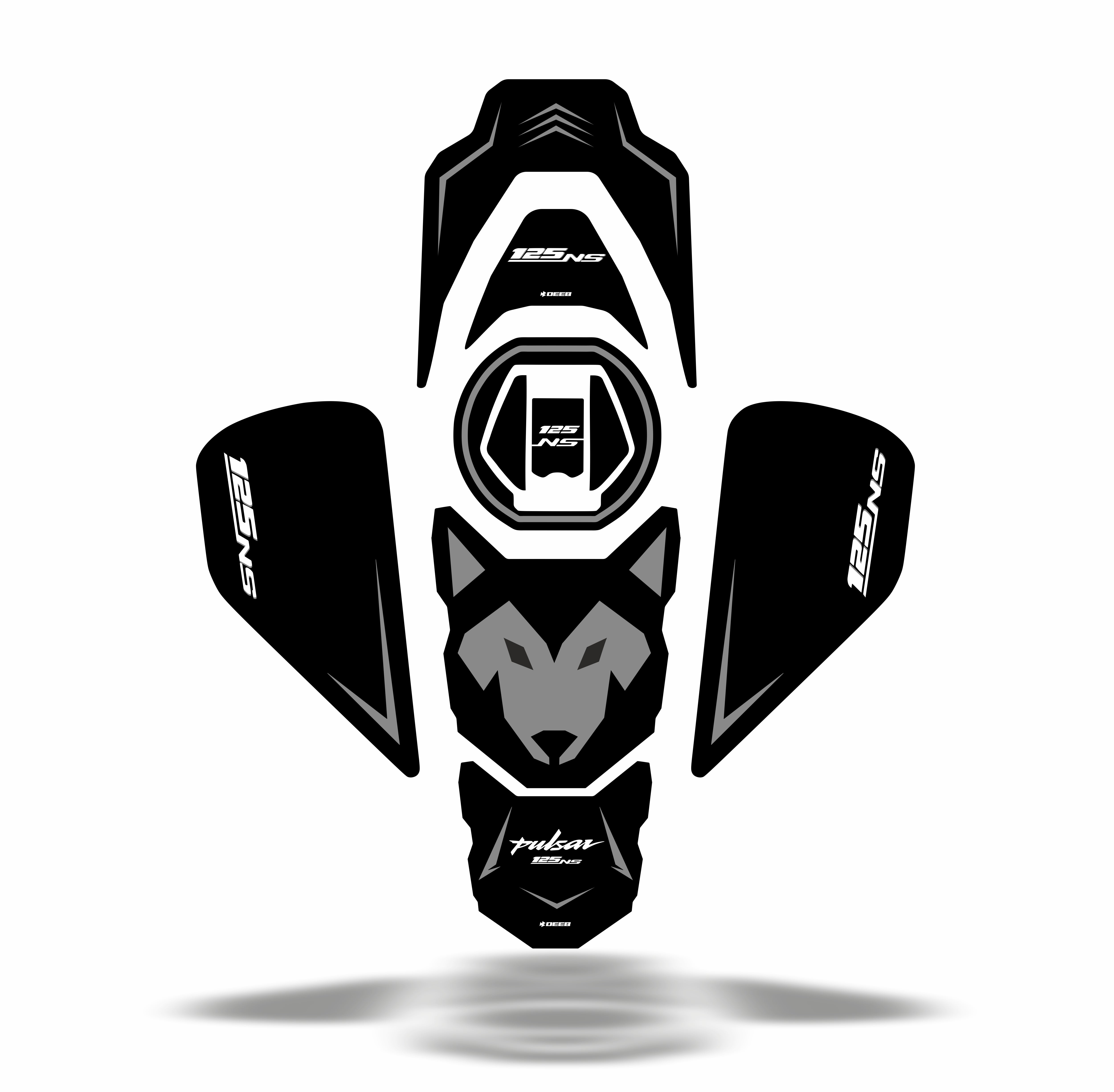 Pulsar NS 125 Tank Pad Wolf - Deeb