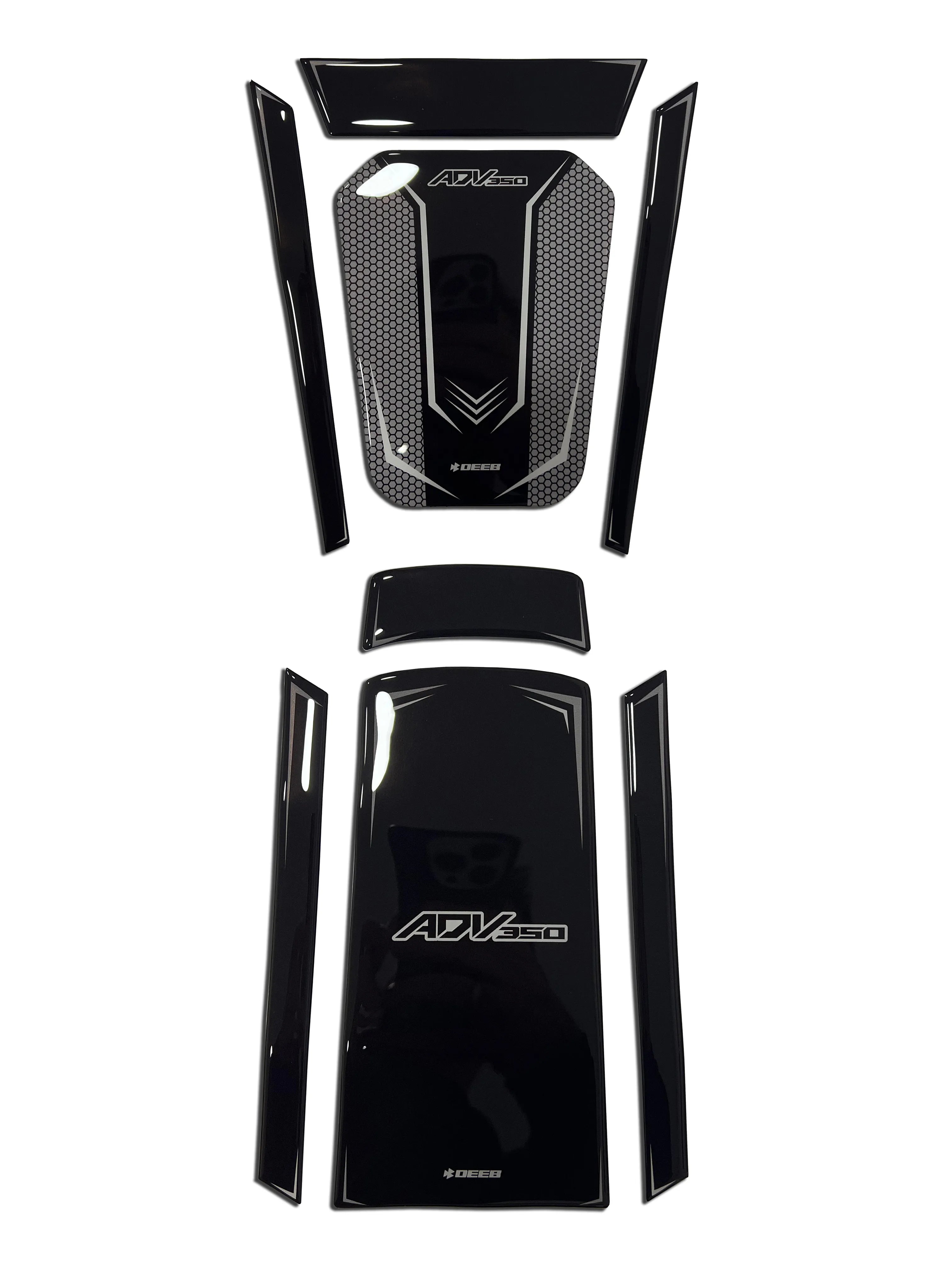 Honda ADV 350 2023-2025 Tank Pad Set 3 Renk - Deeb Honda ADV 350 2023-2025 Tank Pad Set 3 Renk - Deeb