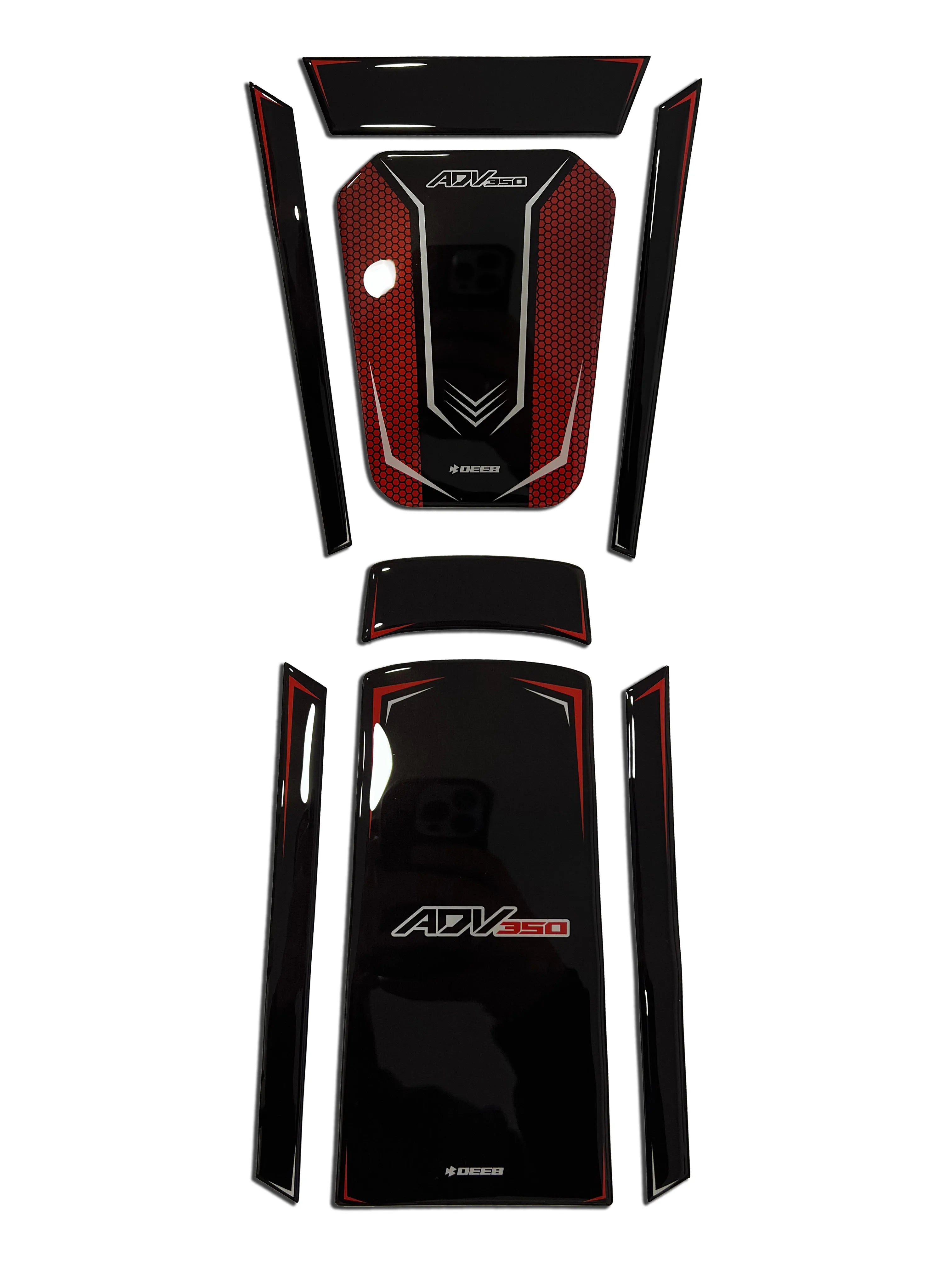 Honda ADV 350 2023-2025 Tank Pad Set 3 Renk - Deeb Honda ADV 350 2023-2025 Tank Pad Set 3 Renk - Deeb
