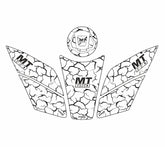 Stone Custom Tank Pad Siyah Beyaz - Deeb