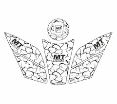 Stone Custom Tank Pad Siyah Beyaz - Deeb