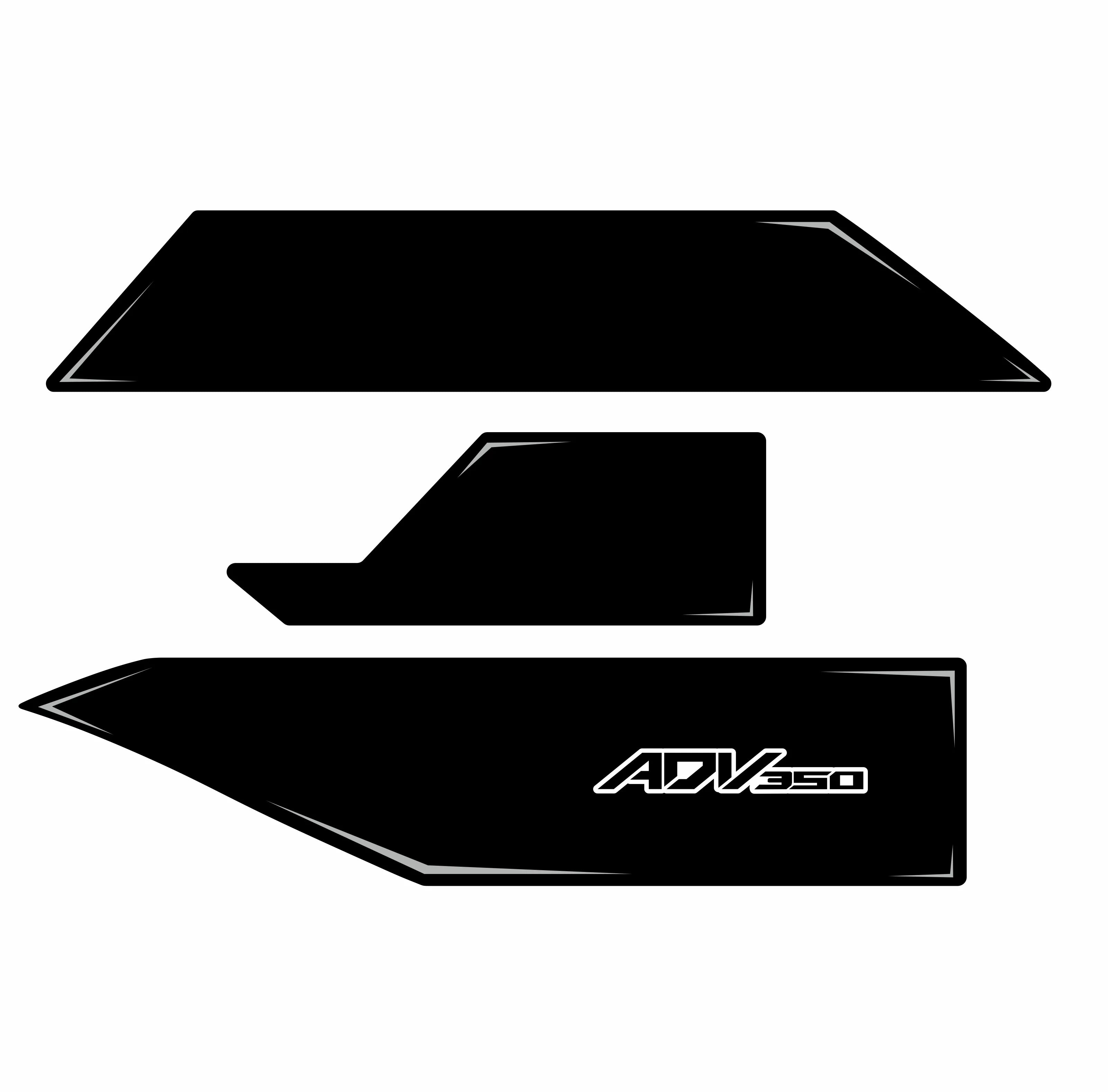 Honda ADV 350 Egzoz Koruma Pad 2022-2024 Honda ADV 350 Egzoz Koruma Pad 2022-2024