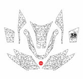 Pcx Full Tank Pad Set Stone 2025 - 38 Parça