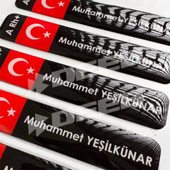 Kan Grubu Sticker (3 Boyutlu) - Deeb