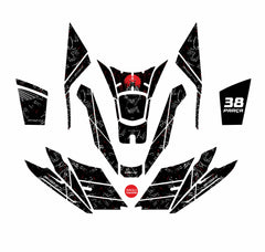Pcx Full Tank Pad Set Samuray 2025 - 38 Parça